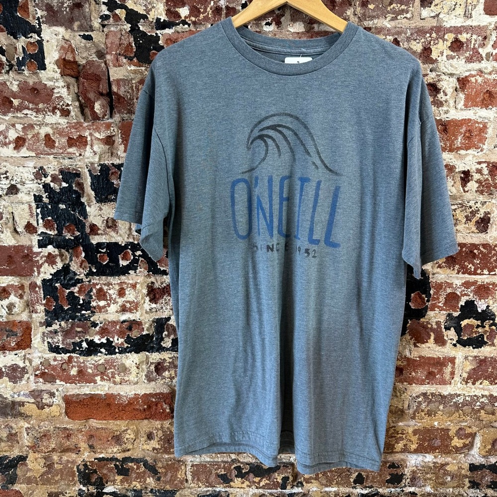 O'Neill Shirt Men's Large Gray Short Sleeve T-shirt Beach Surfer skater